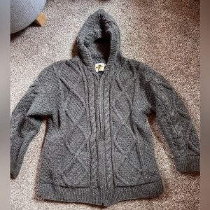 Earth Ragz Wool Zip Cardigan Hoodie